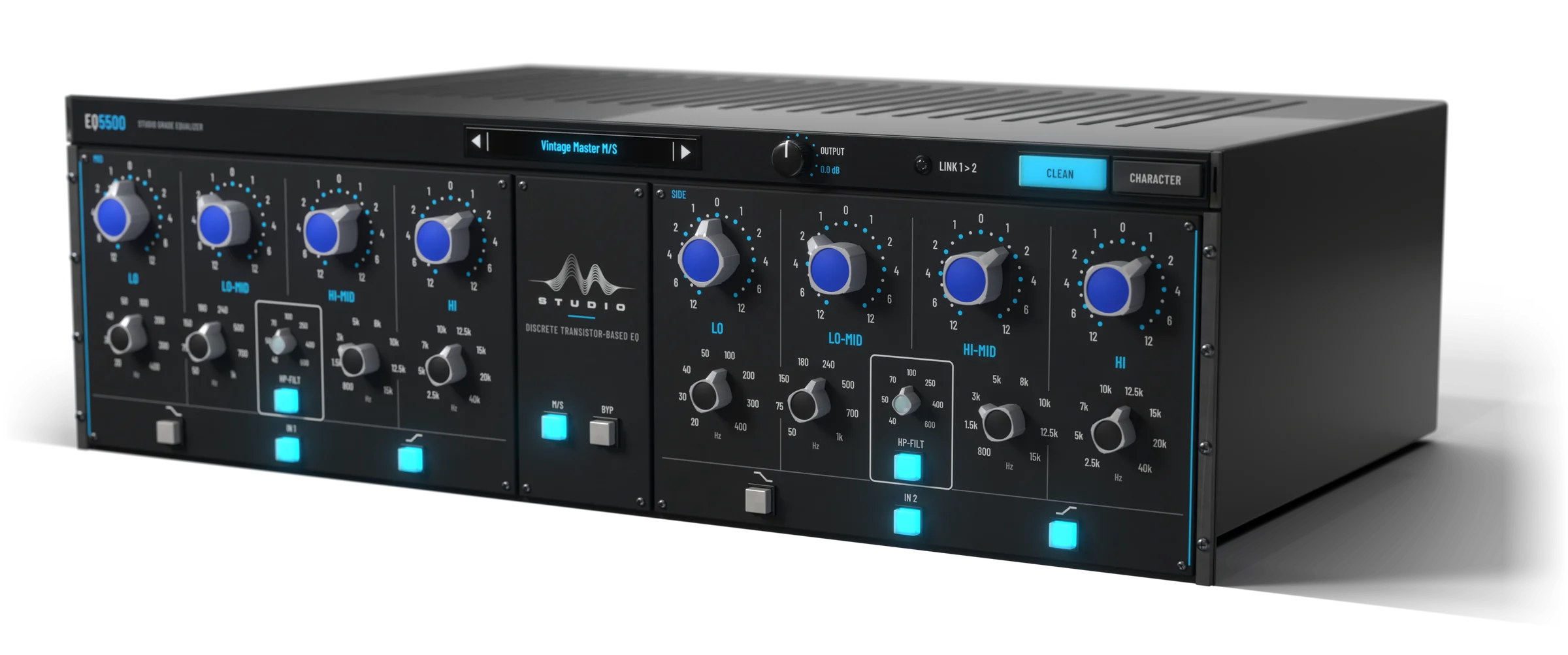 EQ5500, the plugin's panel as a 3U rack unit